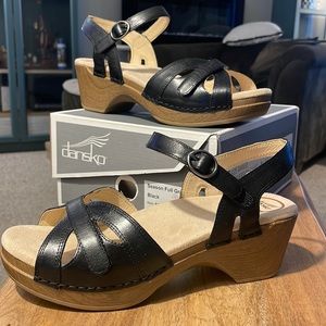 Dansko wedge sandals, brand new in box, never been worn